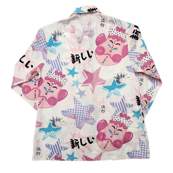 Ichthyosaur Japanese Brand Vintage Shirt Blouse Anime Button Up Single Stitch - Picture 3 of 11